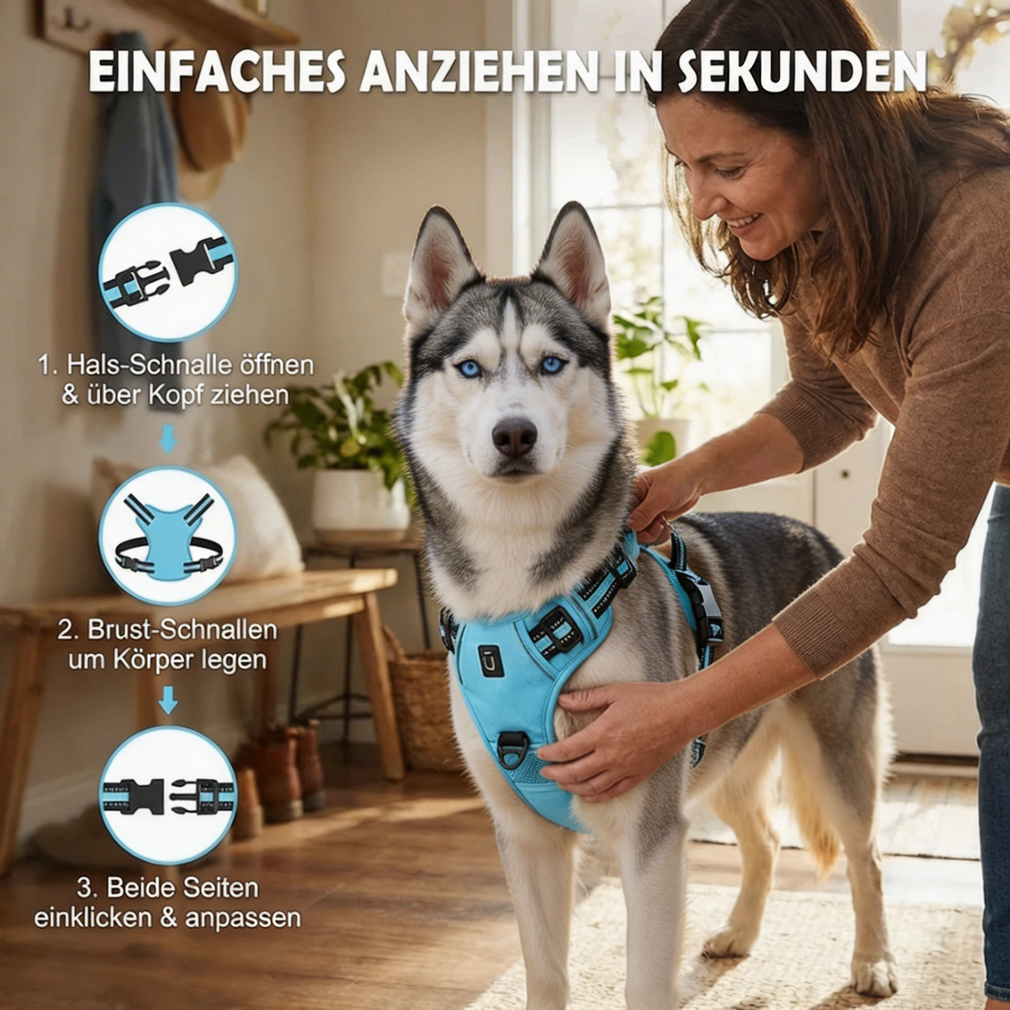 Anti-Zieh- & Entlastungsgeschirr